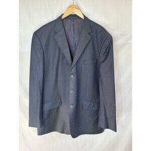 TM Lewin London Blazer Men's Navy Super 110's Wool Jacket 3 Button  Herringbone